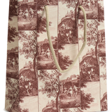 Small Italian Decorative Gift Bag, Pink Pastoral