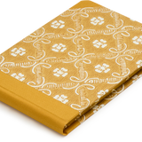 Sewn Bound Woodblock Pocket Sketchbook, Trellis Yellow