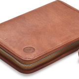 Tan Large Leather Pencil Case