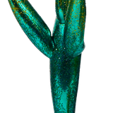 Pink Flower on a Clip Glass Ornament