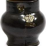 Steve Harrison Small Vase - Deep Brown Salt-glazed Stoneware