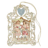 Large Hanging Scrap Decoration, Baroque Lovers