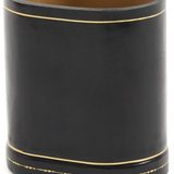 Oval Moulded Leather Pen Pot