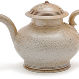 Steve Harrison Teapot - Beige Grey Salt-glaze