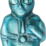 Blue Alien Christmas Ornament