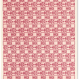 Italian Woodblock Paper Sheet, Venice in Red