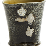 Steve Harrison Large Pen Pot - Verdigris Salt-glazed Stoneware