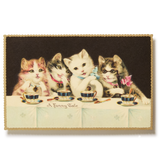 Embossed Nostalgic Postcard, A funny Tale of Cats