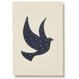 Engraved Night Peace Dove Greeting Card