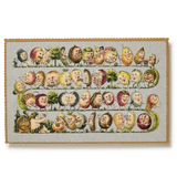 Embossed Nostalgic Postcards, Fruit Parade