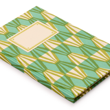 Hardback Notebook, Threadwork Sap Green and Turquoise