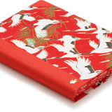 Extra-Thick "Composition Ledger" Notebook, Sogara Yuzen Red Cranes