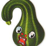 Spooky Courgette Holographic Stickers
