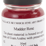 Natural Pigments Drawing Inks, Madder Rose 30ml
