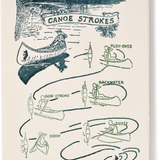 Letterpress Nature Canoe Greeting Card