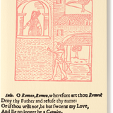 Shakespeare's Letterpress Greeting Card, Romeo and Juliet