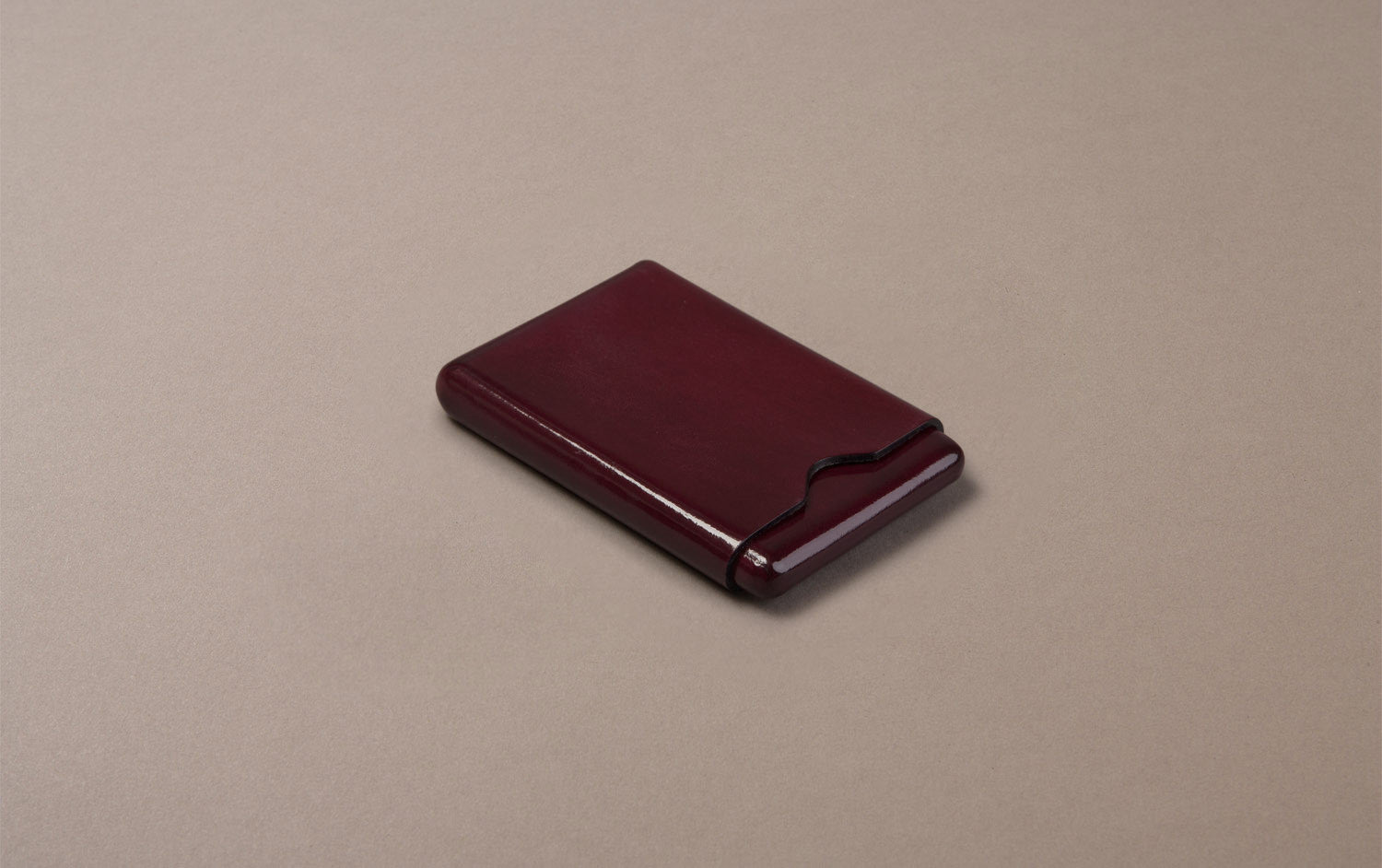 Red Choosing Keeping Leather Card Holder