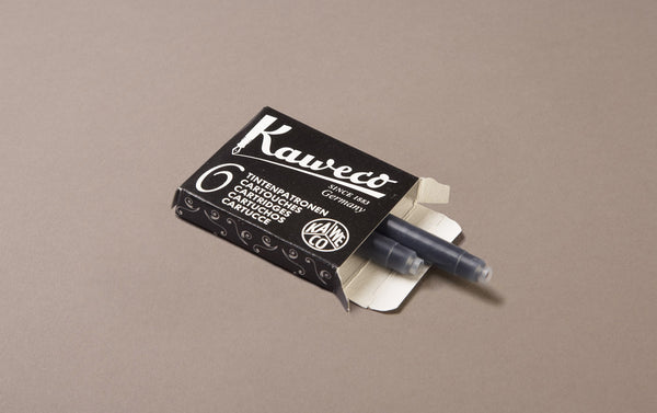 Black Kaweco 6 Pack Ink Cartridges
