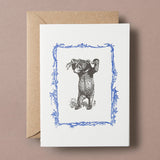 Letterpress Bear Greeting Card