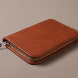 Tan Extra Large Leather Pencil Case