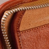 Tan Extra Large Leather Pencil Case