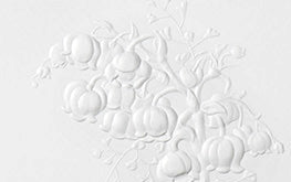 Blind Embossed Lily of the Valley Greeting Card