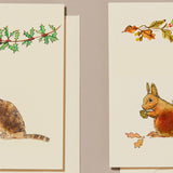 Wool Embellished Mini Cards - Christmas Set