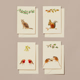 Wool Embellished Mini Cards - Christmas Set