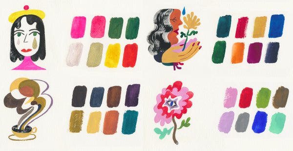 Choosing Keeping Retro Watercolour Set,  20th Century Part I