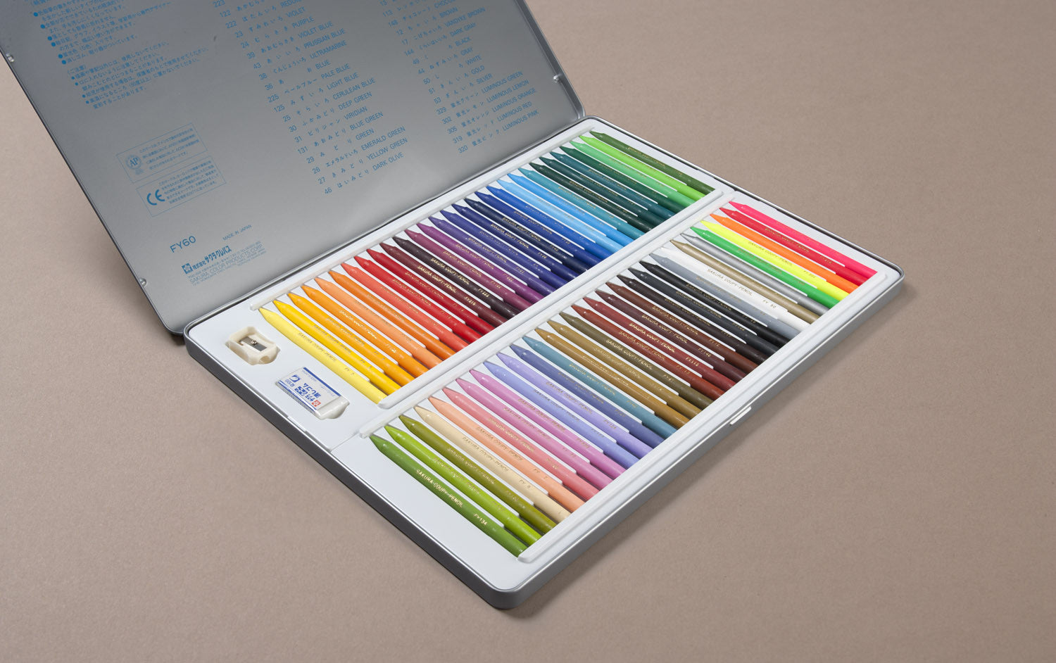 Sakura Coupy Wax Crayons, Set of 60