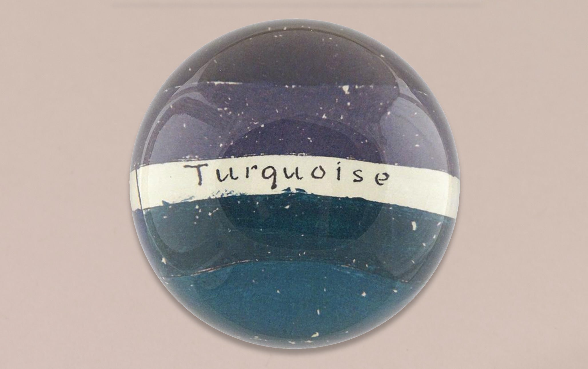 John Derian Paperweight, Turquoise Palette