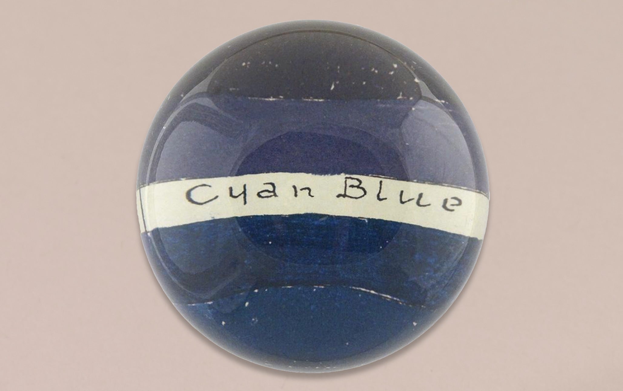 John Derian Paperweight, Cyan Blue Palette