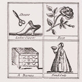 4 Georgian Miscellany Greeting Cards, B