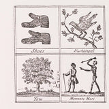 4 Georgian Miscellany Greeting Cards, B