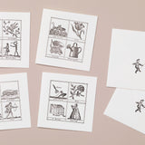 4 Georgian Miscellany Greeting Cards, B