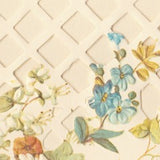 Cream Die Cut Greeting Card, Trellis