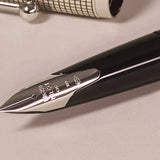 Silver Cross Hatch Guilloche Custom Pilot Fountain Pen