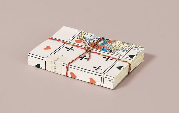 Antoinette Poisson Dominoté Notebook, Playing Cards