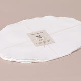 10 Handmade Oval Papers