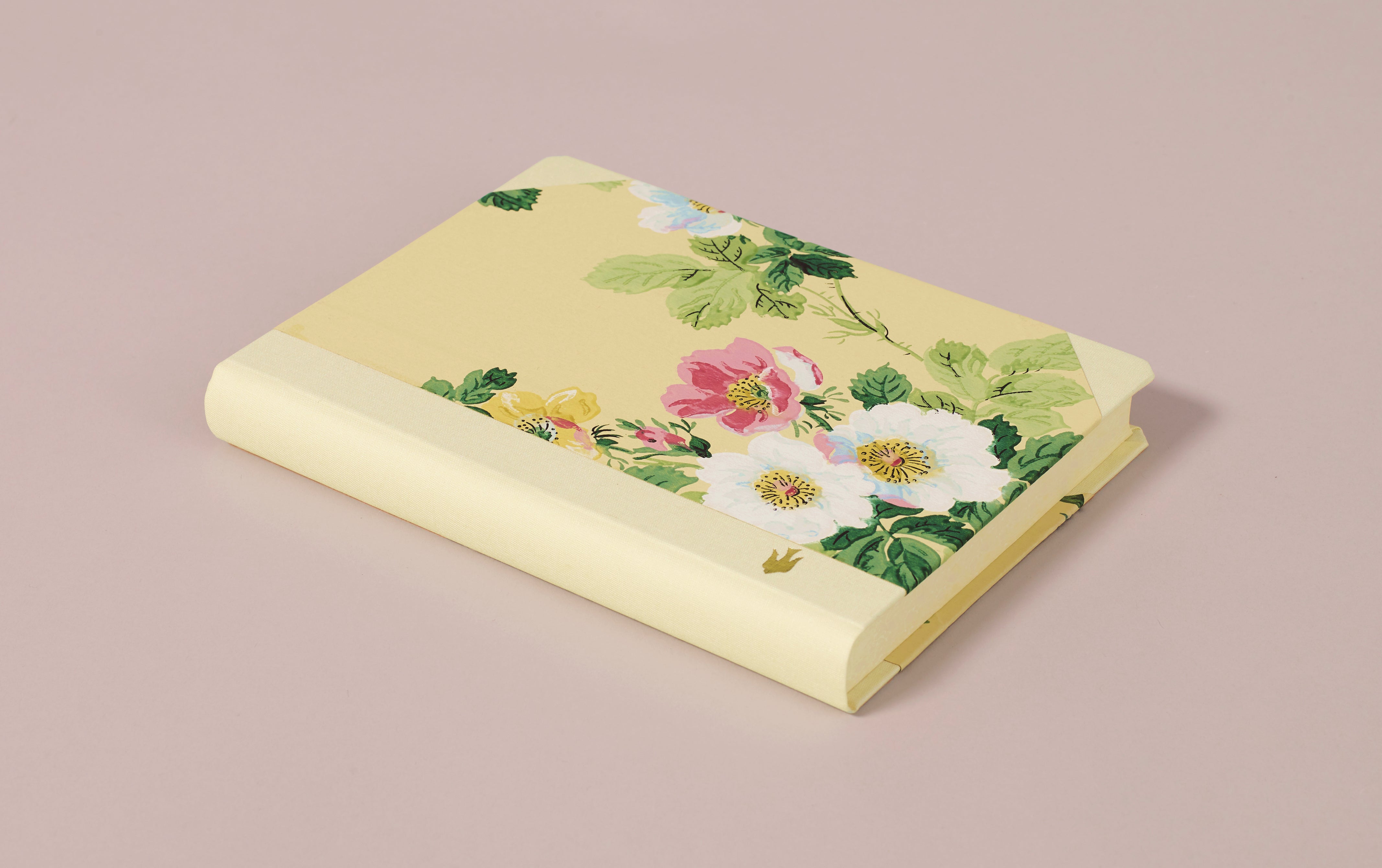 Extra-Thick "Composition Ledger" Wallpaper Collection Notebook, Cottage Rose