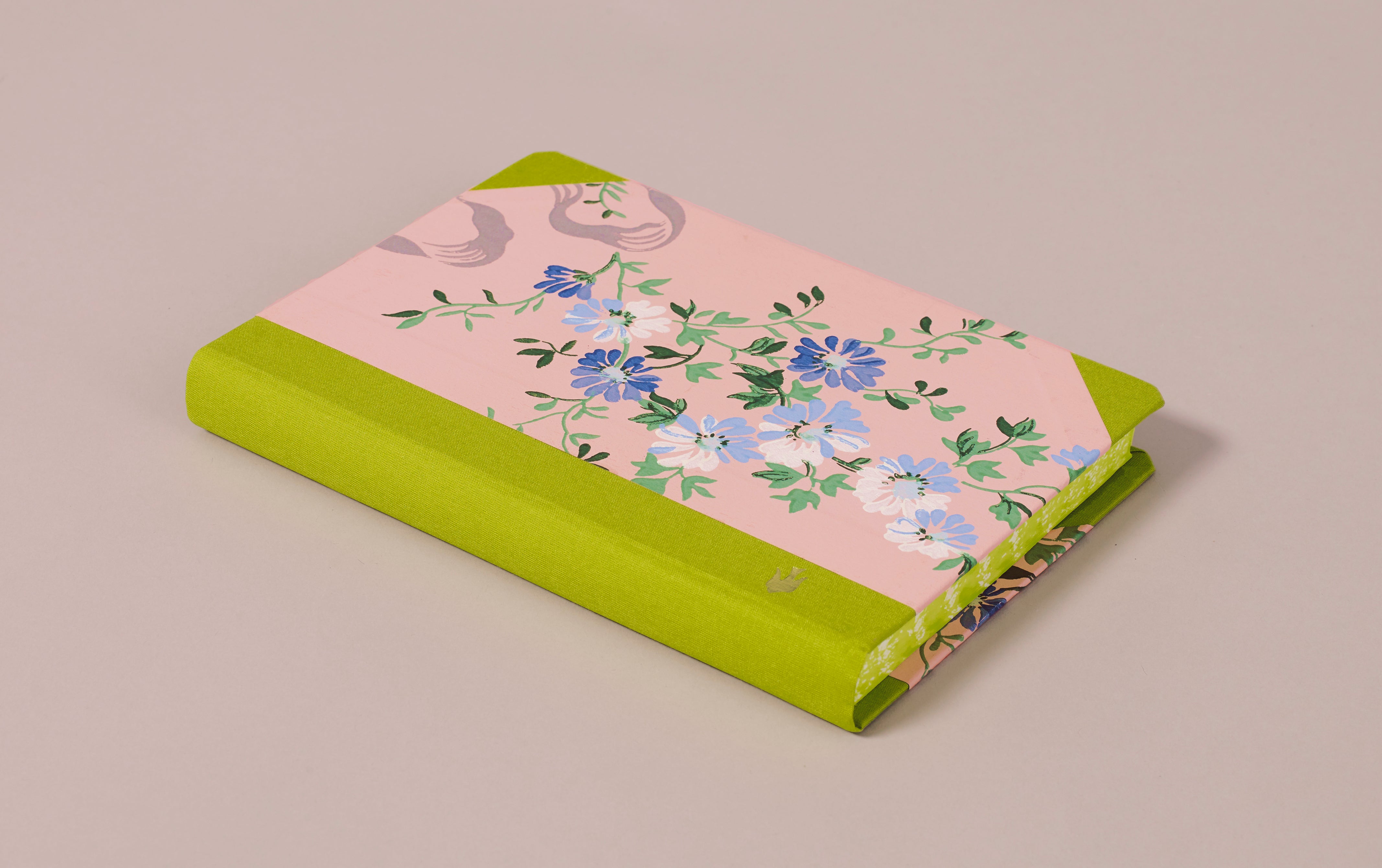 Extra-Thick "Composition Ledger" Wallpaper Collection Notebook, Forget-Me-Not