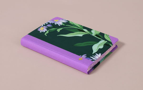 Extra-Thick "Composition Ledger" Wallpaper Collection Notebook, Purple Daisy