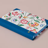 Extra-Thick "Composition Ledger" Wallpaper Collection Notebook, Blue Carnations
