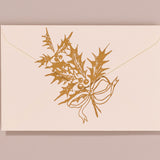 Silk Screen Printed Christmas Card, Skiing Cat