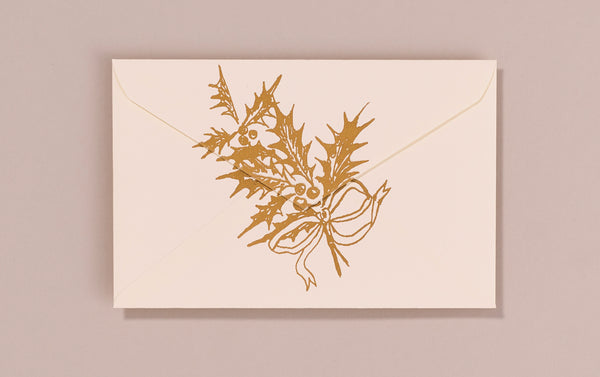 Silk Screen Printed Christmas Card, Shopping