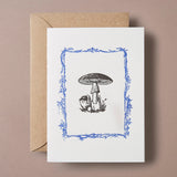 Letterpress Mushroom Greeting Card