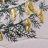 Engraved Pearlescent Christmas Tree Card