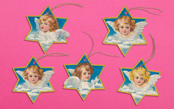 5 Angels Christmas Gift Tags