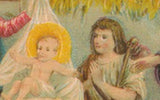 Embossed Die Cut Christmas Card, Nativity
