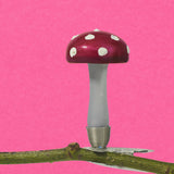 Christmas Ornament, Mini Mushroom on Clip